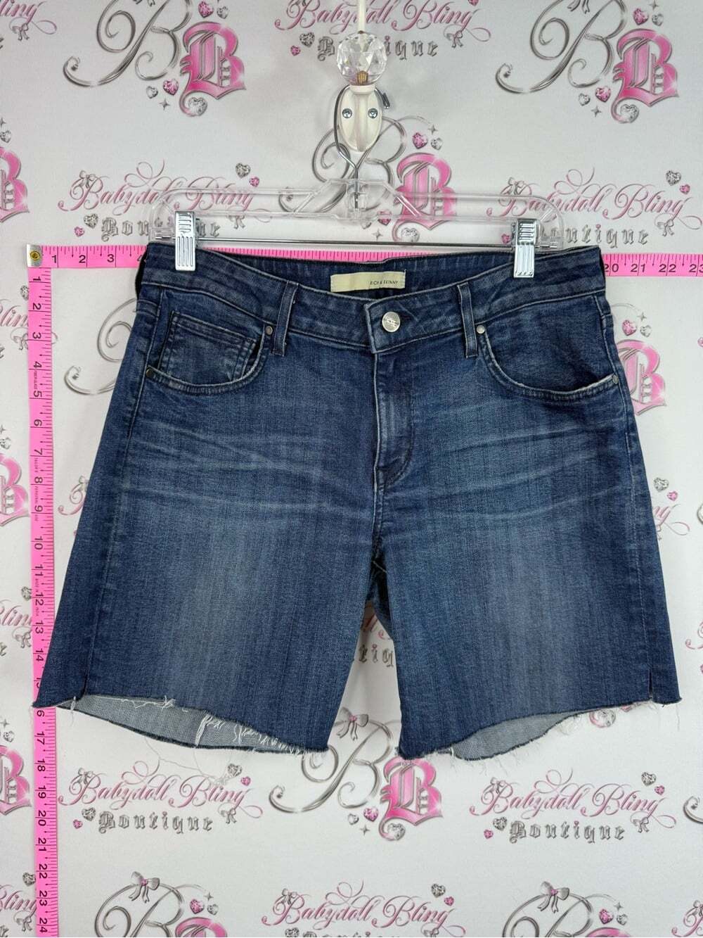 Rich & Skinny shorts cut off Dark Wash Denim Cutoff Shorts